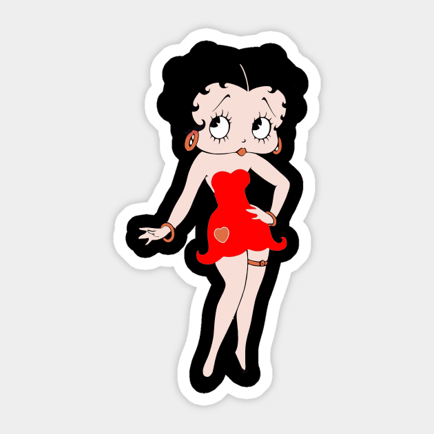 Betty Boop Sticker by JAFARSODIK